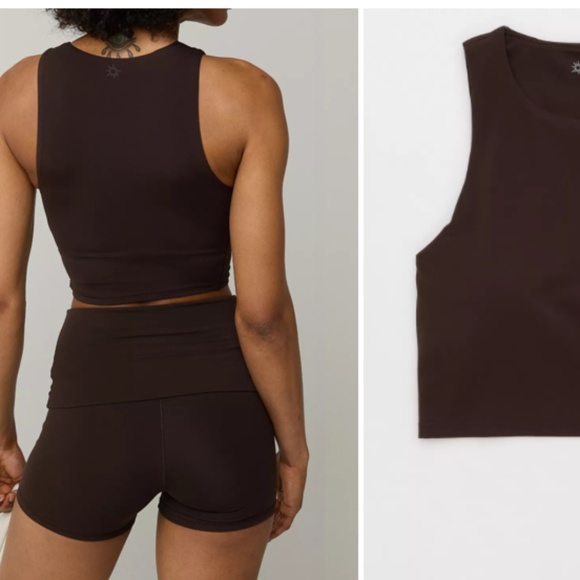 OFFLINE By Aerie Real Me XTRA High Neck Sports Bra - XXL Deep Earth Brown - Picture 2 of 8